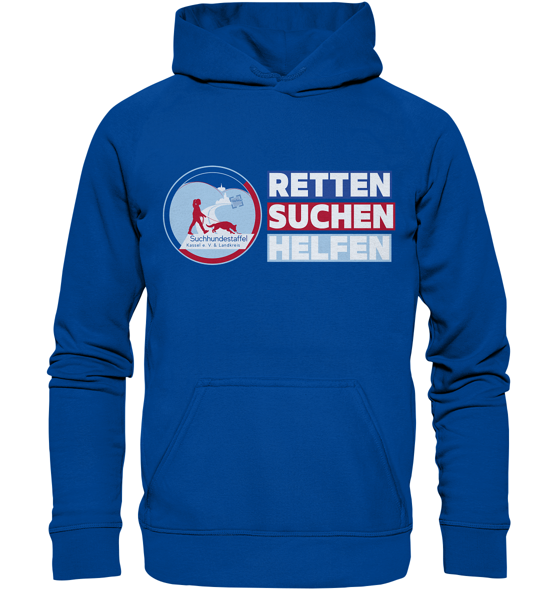 Logo & Slogan Rechts - Basic Unisex Hoodie