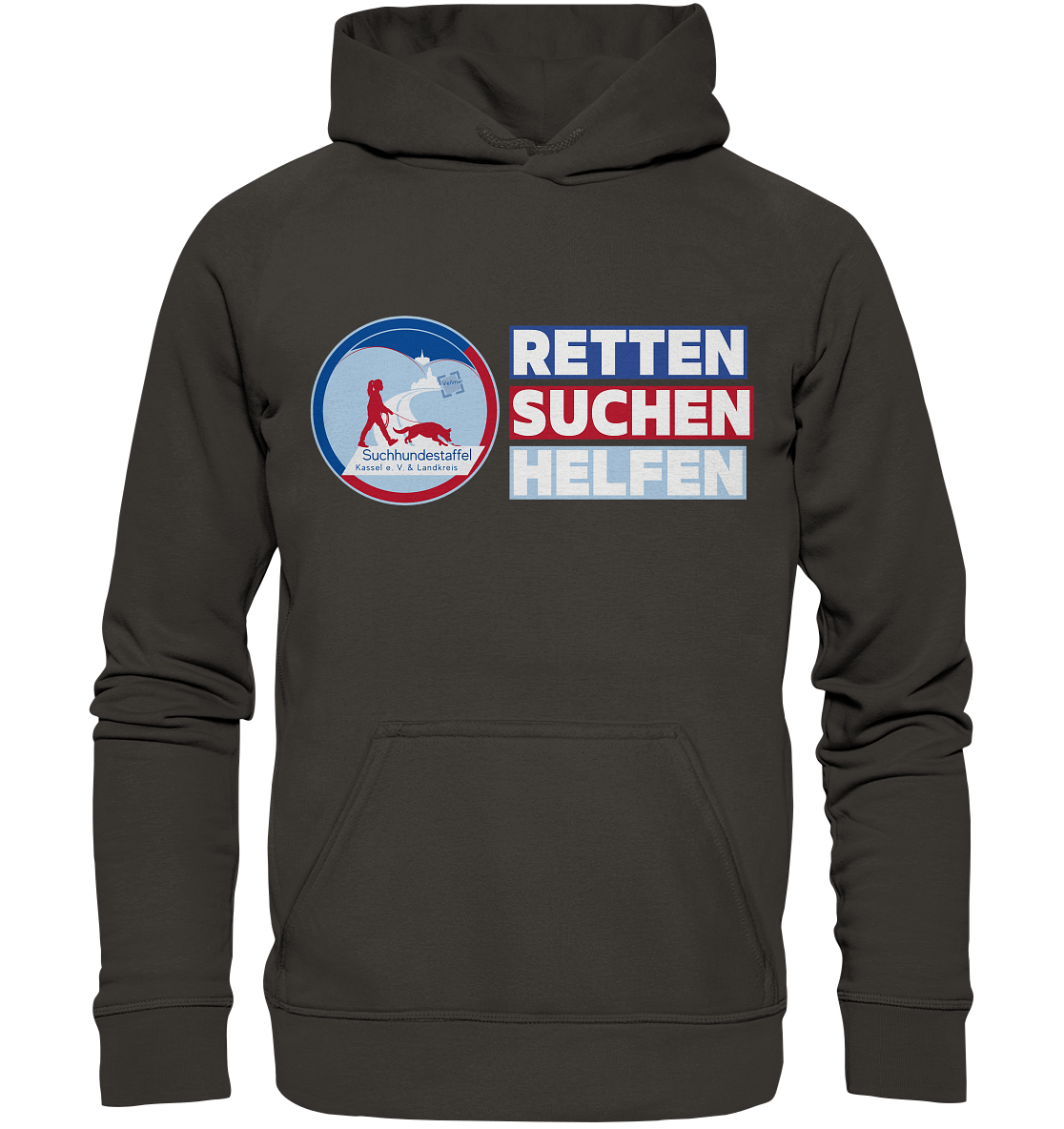 Logo & Slogan Rechts - Basic Unisex Hoodie