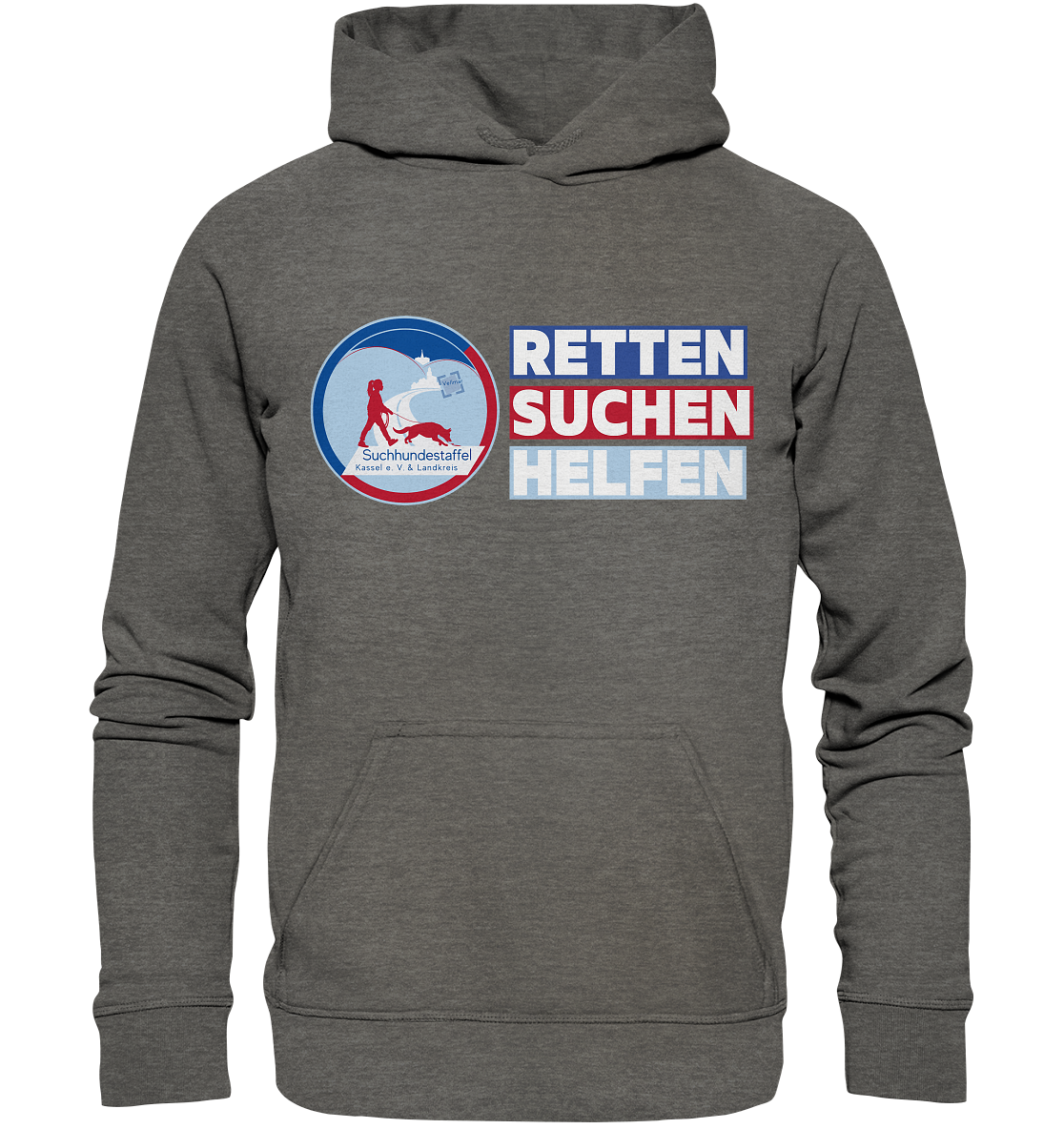 Logo & Slogan Rechts - Basic Unisex Hoodie