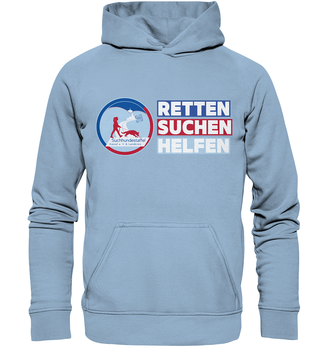 Logo & Slogan Rechts - Basic Unisex Hoodie