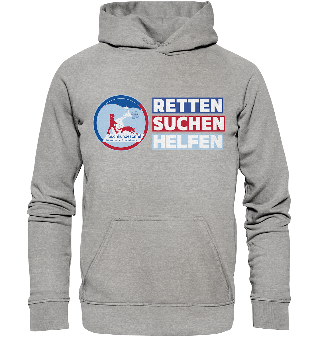Logo & Slogan Rechts - Basic Unisex Hoodie
