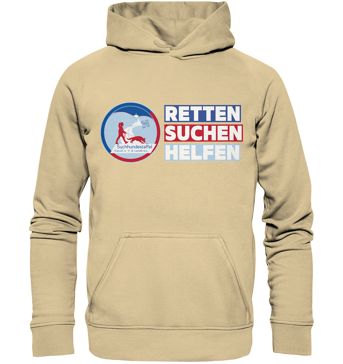 Logo & Slogan Rechts - Basic Unisex Hoodie