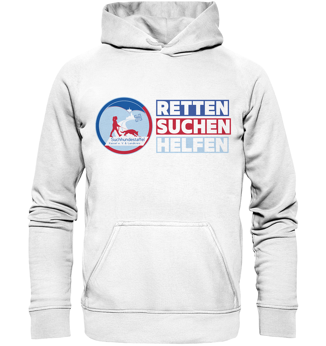 Logo & Slogan Rechts - Basic Unisex Hoodie