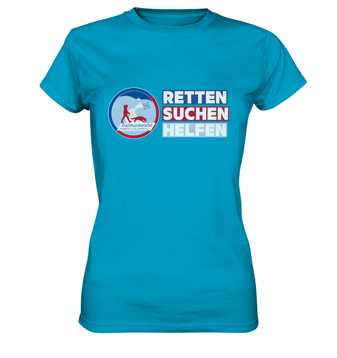 Logo & Slogan Rechts - Ladies Premium Shirt