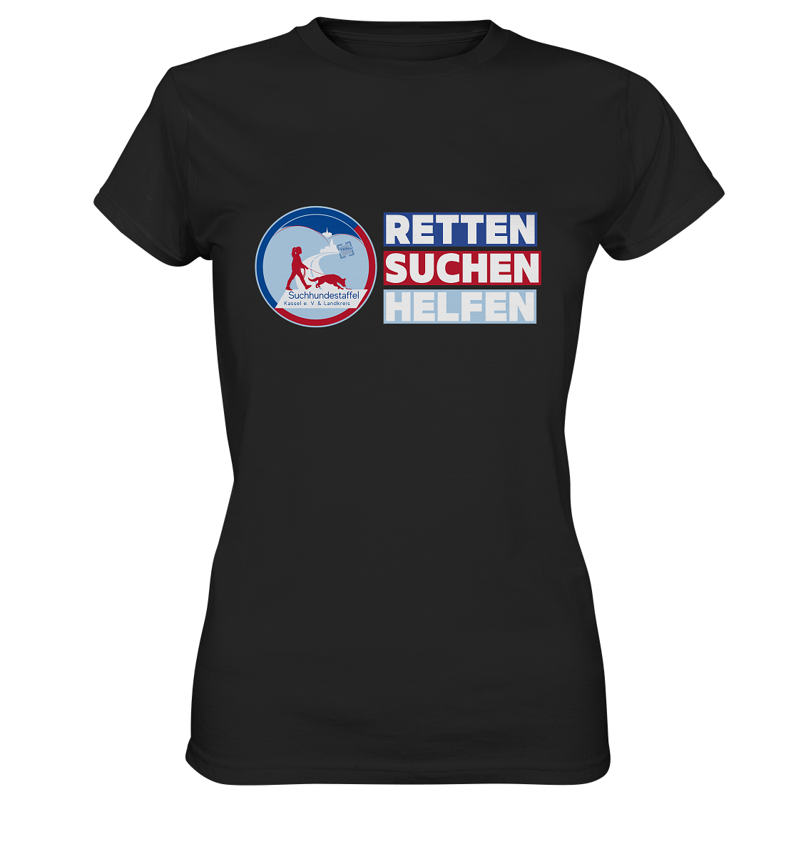 Logo & Slogan Rechts - Ladies Premium Shirt