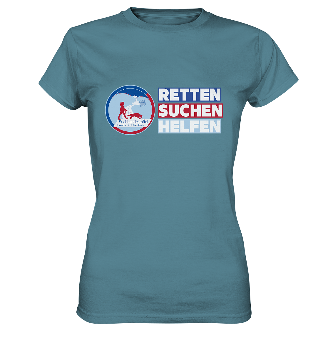 Logo & Slogan Rechts - Ladies Premium Shirt