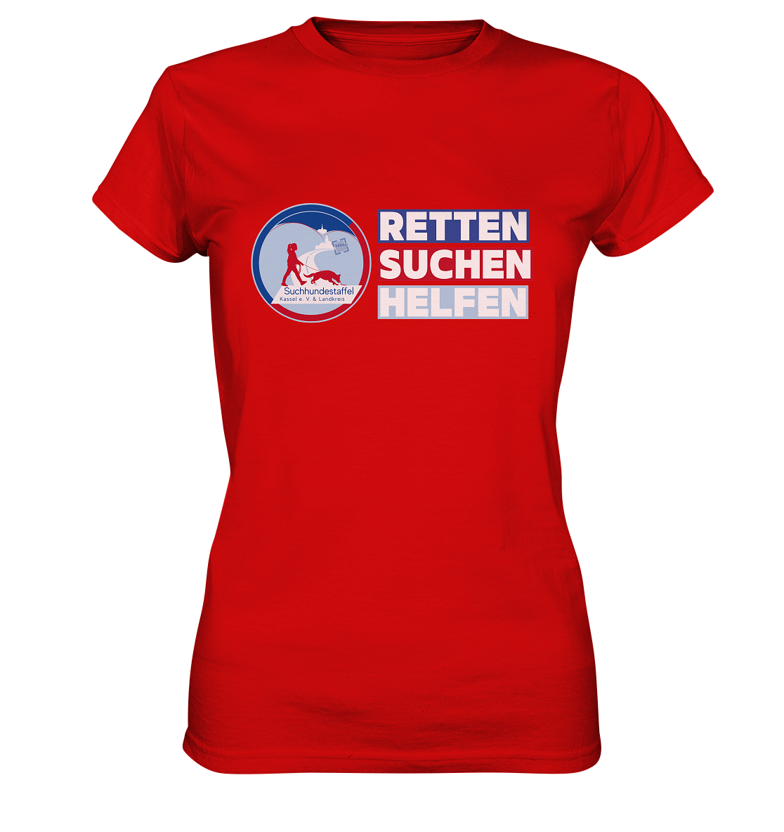 Logo & Slogan Rechts - Ladies Premium Shirt