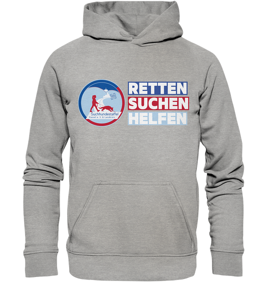 Logo & Slogan Rechts - Basic Unisex Hoodie