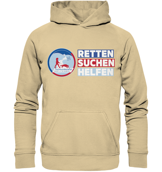 Logo & Slogan Rechts - Basic Unisex Hoodie