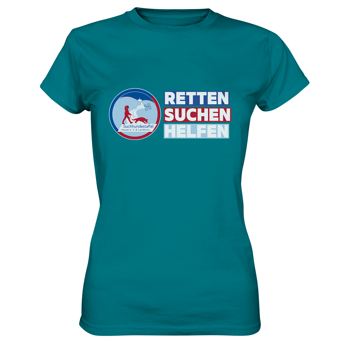 Logo & Slogan Rechts - Ladies Premium Shirt