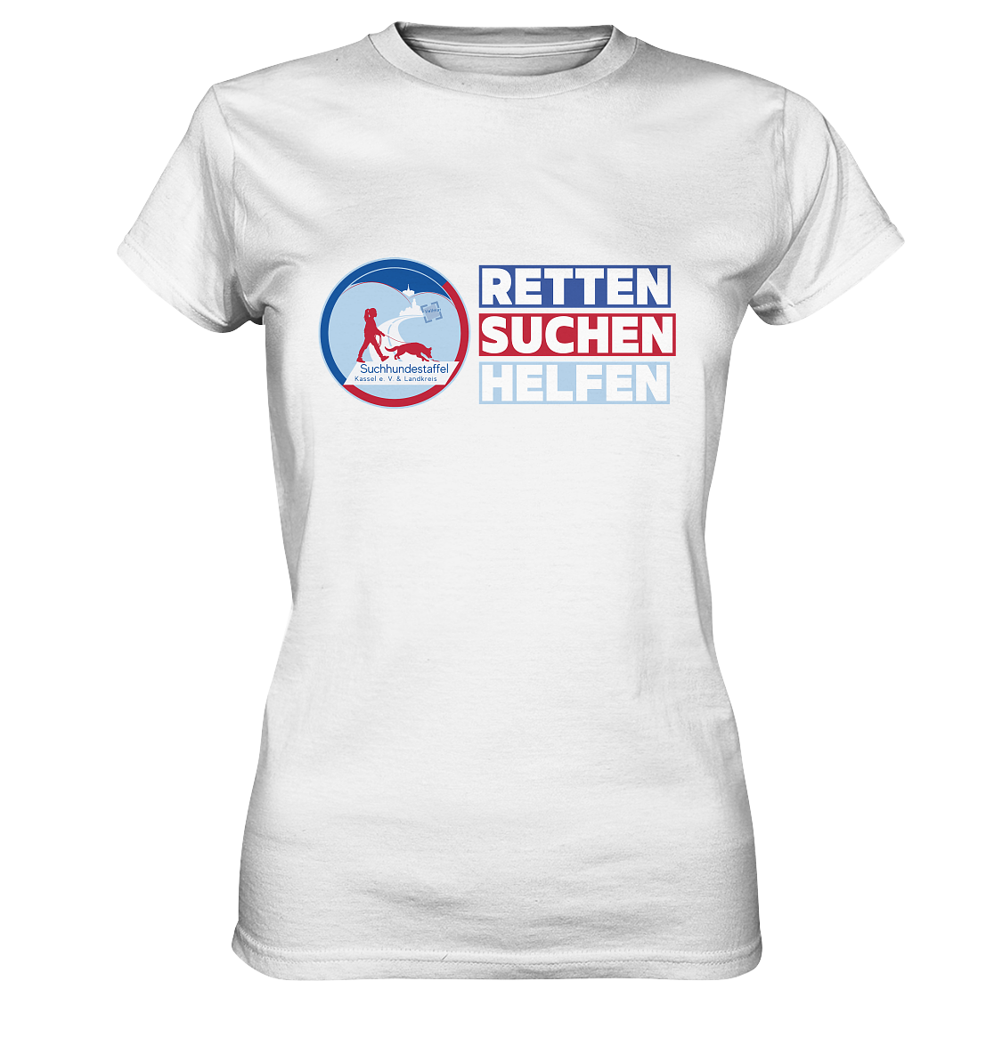 Logo & Slogan Rechts - Ladies Premium Shirt