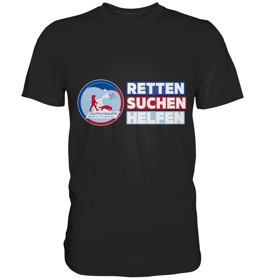 Logo & Slogan Rechts - Premium Shirt