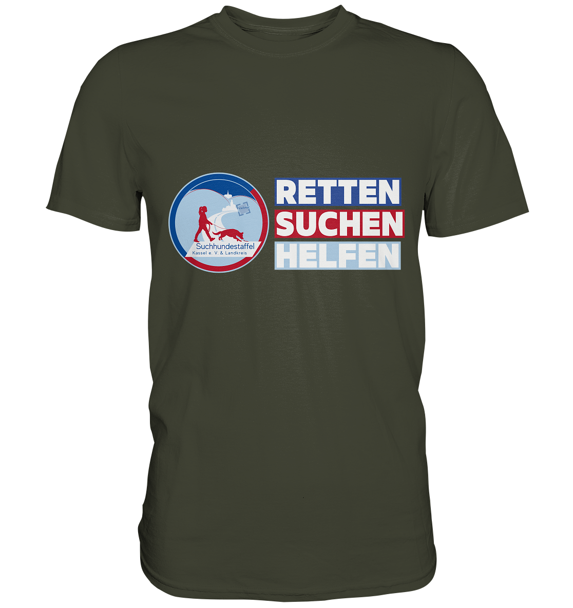 Logo & Slogan Rechts - Premium Shirt