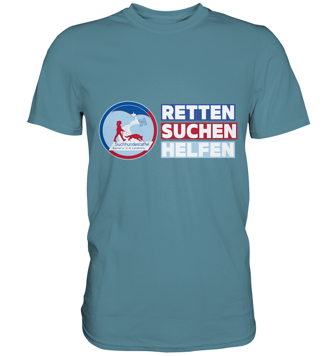 Logo & Slogan Rechts - Premium Shirt