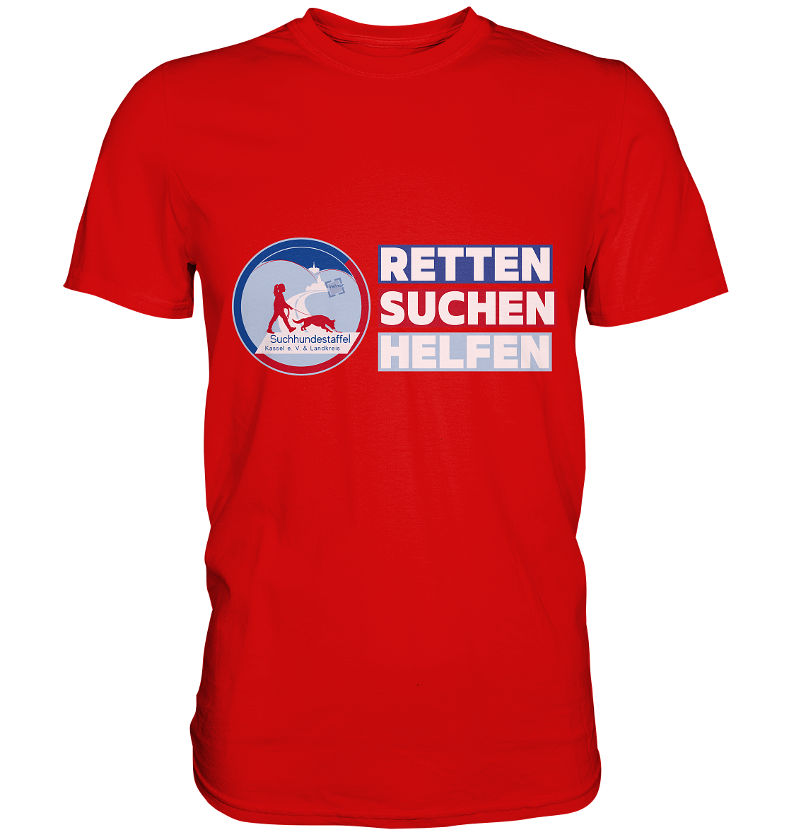 Logo & Slogan Rechts - Premium Shirt