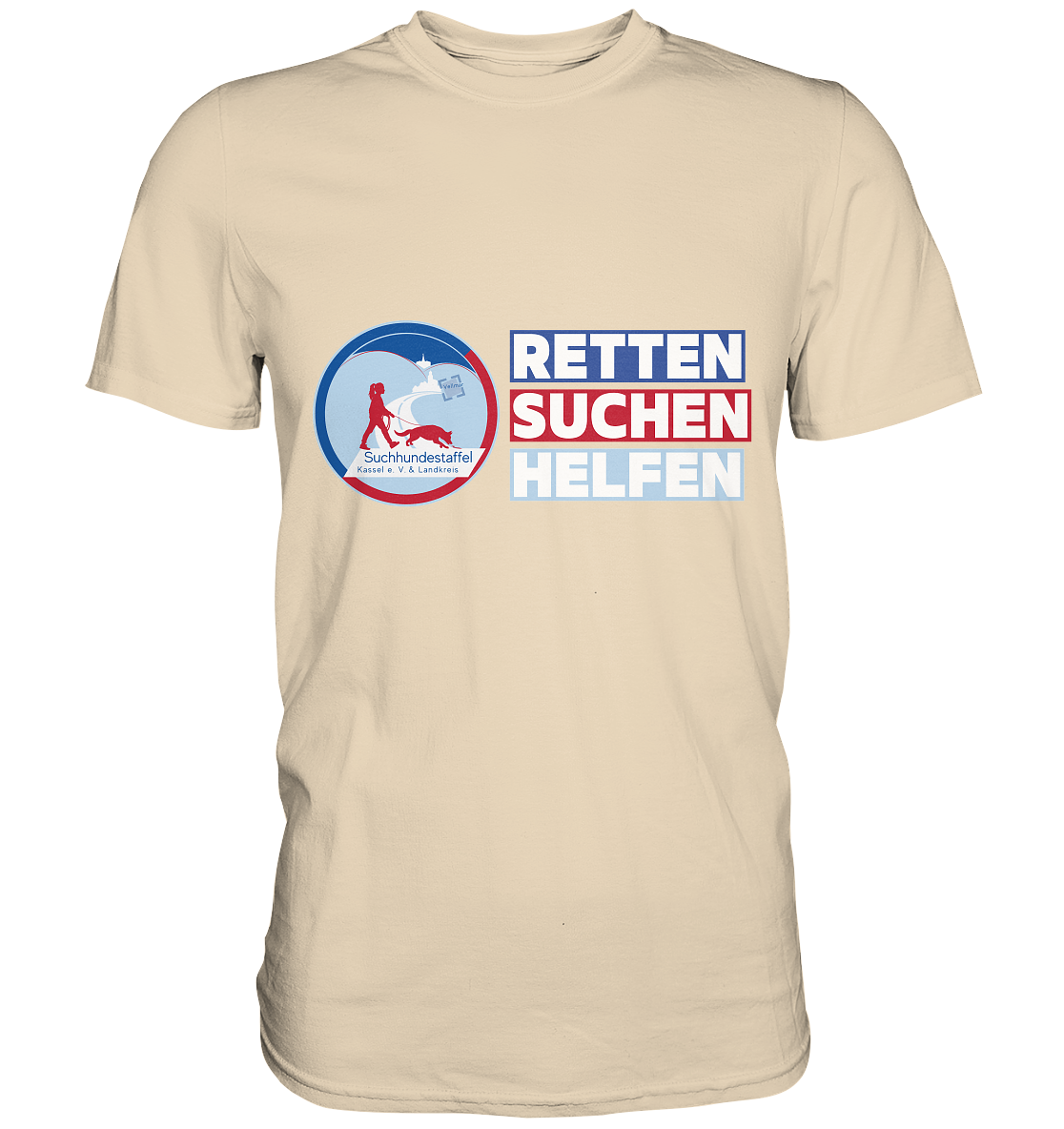 Logo & Slogan Rechts - Premium Shirt
